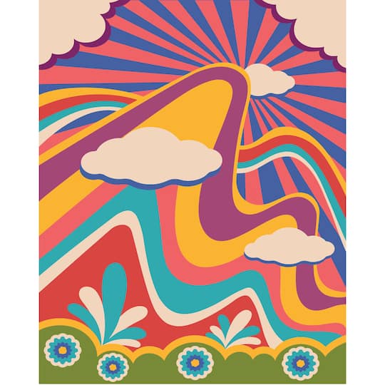 8" x 10" Groovy Sky Paint-by-Number Kit by Artist's Loft®